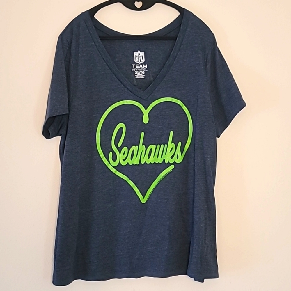 Seattle Seahawks NFL Football Heart T Shirt